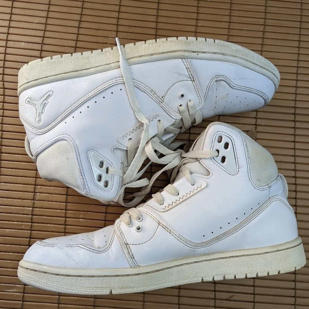 Nike Air Jordan 1 Flight 2 Hi Top White 555798-120 Size 10.5 A22pm
